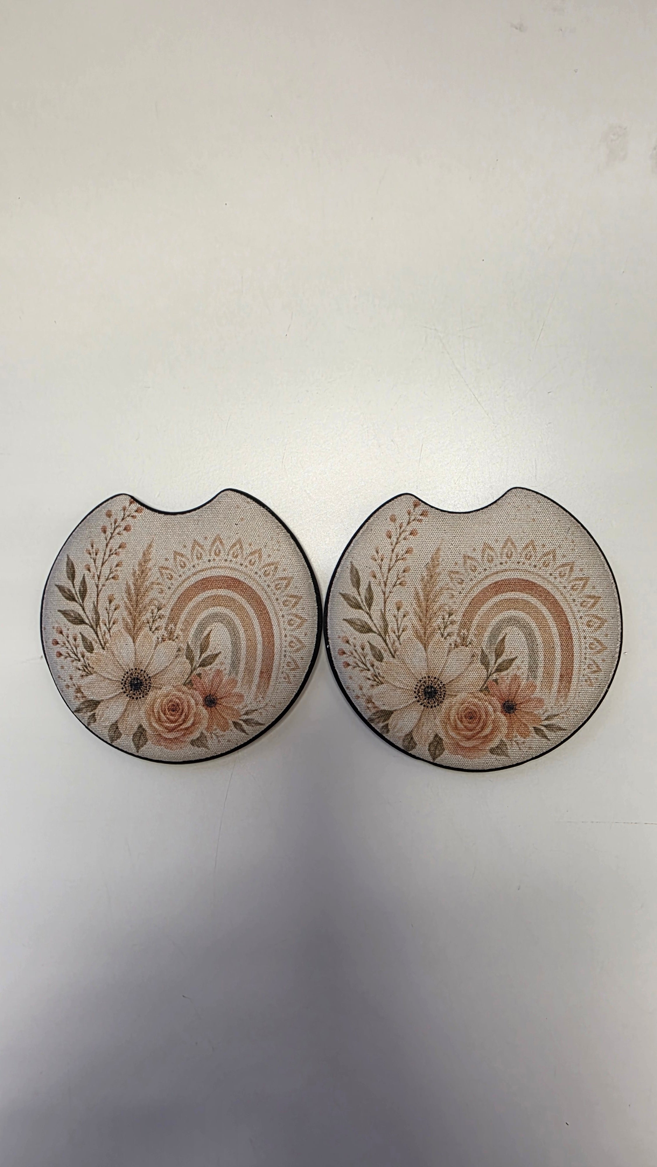 Boho Style 2 Pack Car Coasters