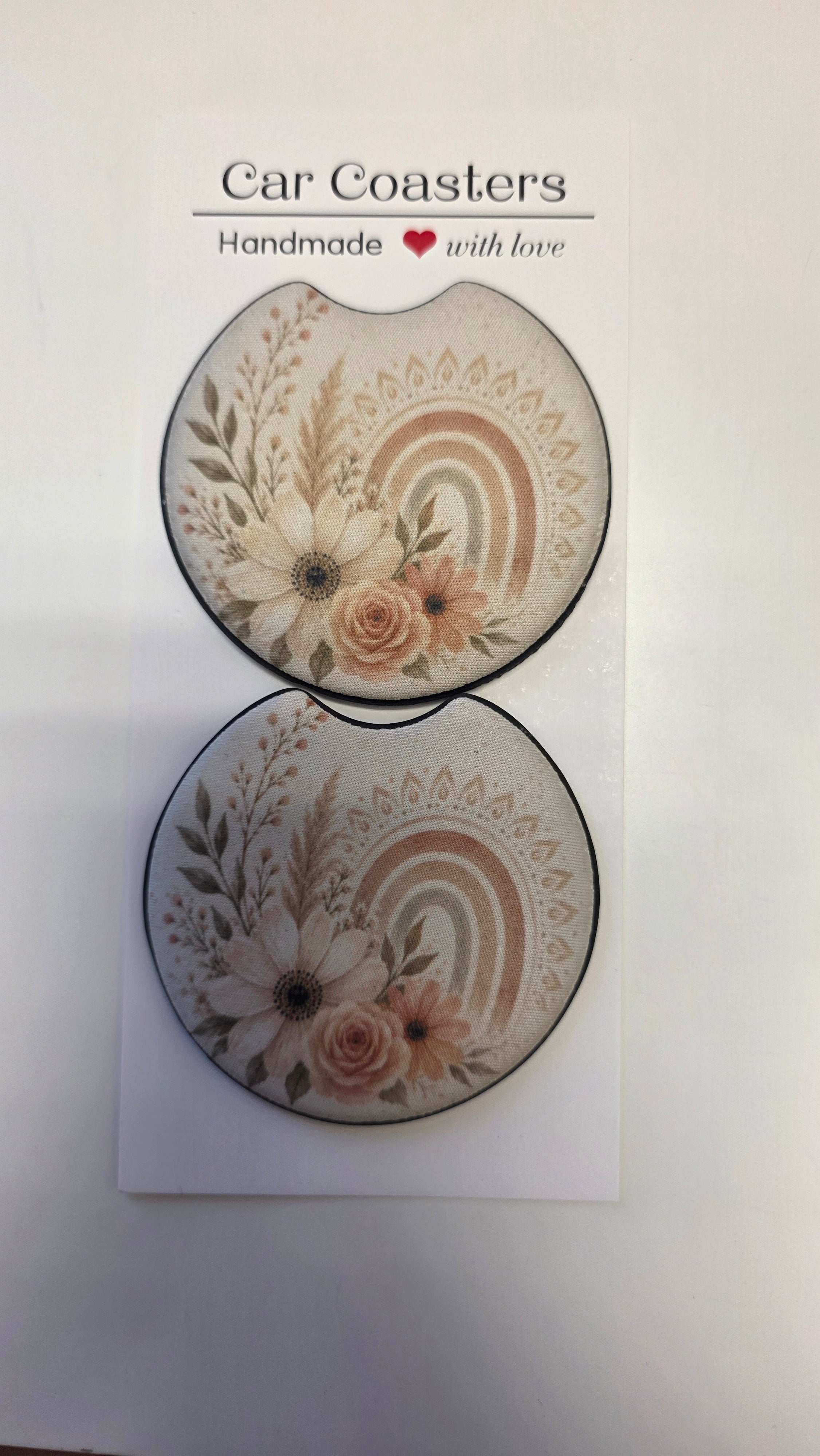 Boho Style 2 Pack Car Coasters