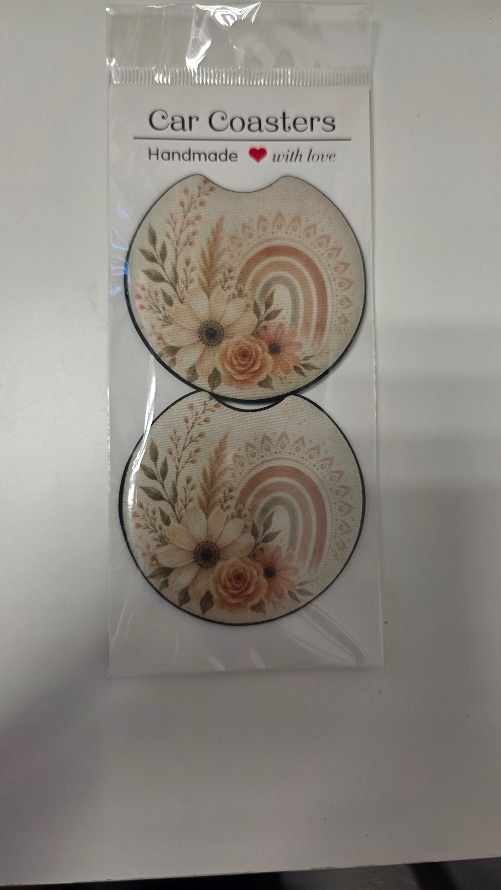 Boho Style 2 Pack Car Coasters