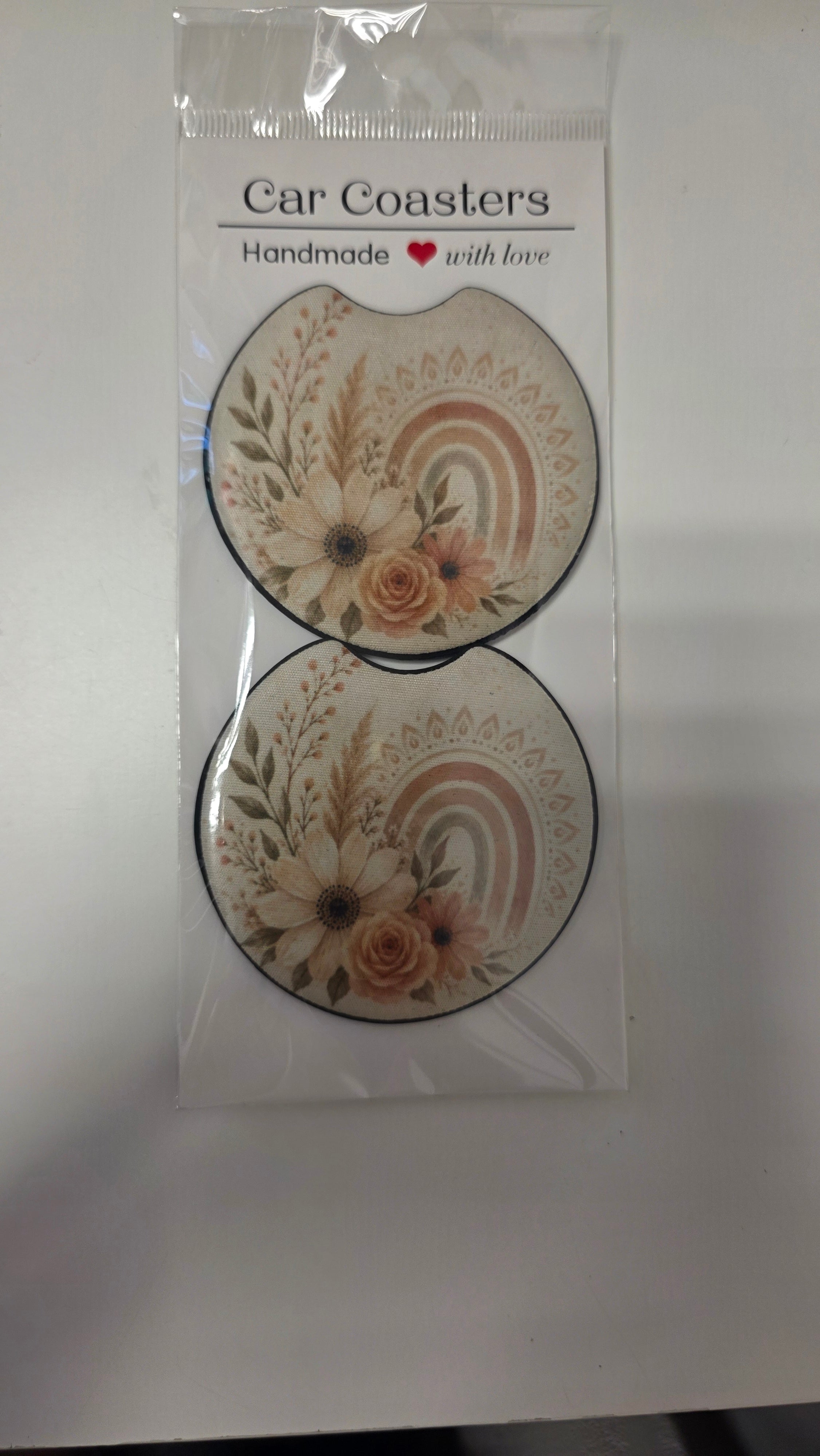 Boho Style 2 Pack Car Coasters